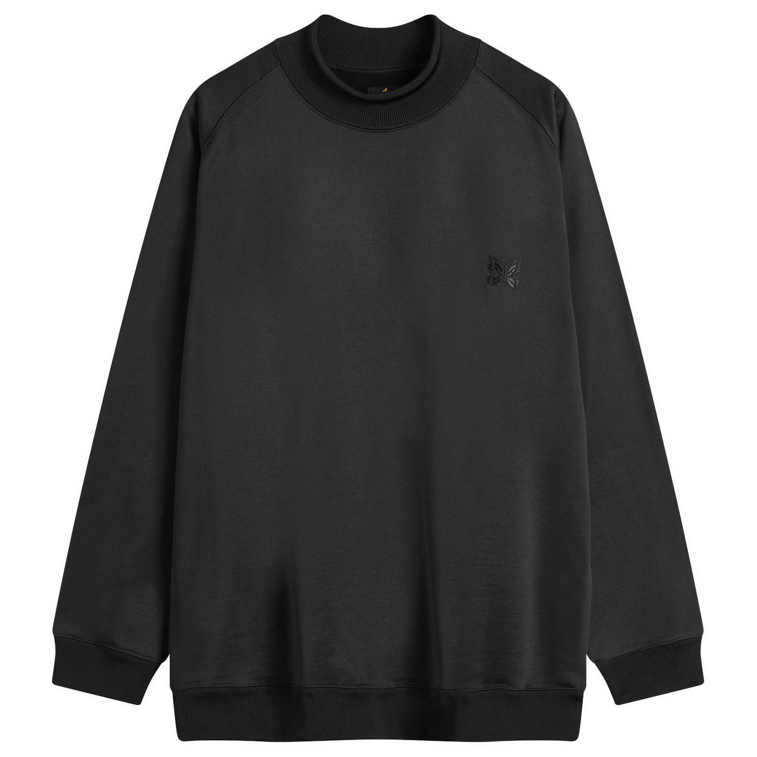 Тениска Needles Mock Neck Long Sleeve T-Shirt Черно | PU286-C, 0