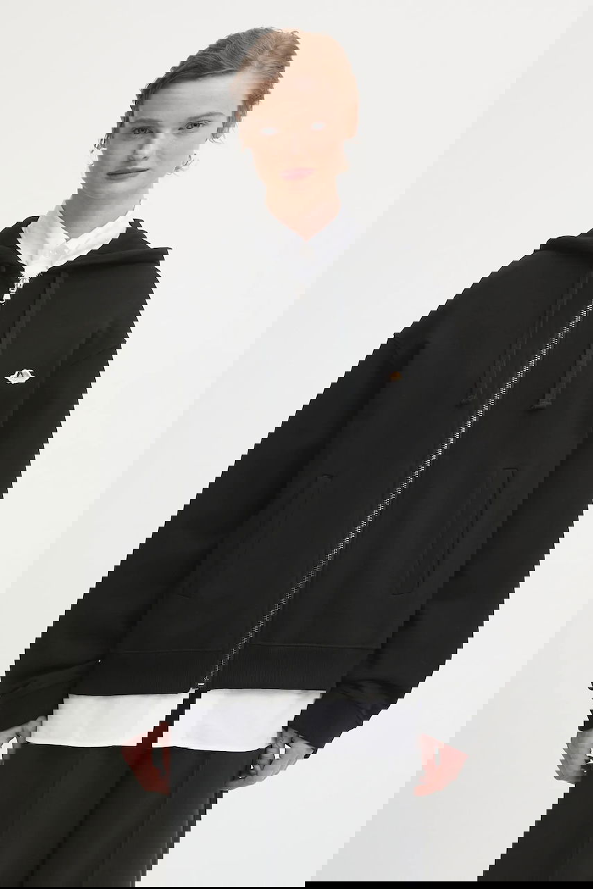 Суитчър Fiorucci Angel Patch Regular Fit Zip Up Smooth Hoodie Черно | W02FPSZI397CJ05BK01, 0