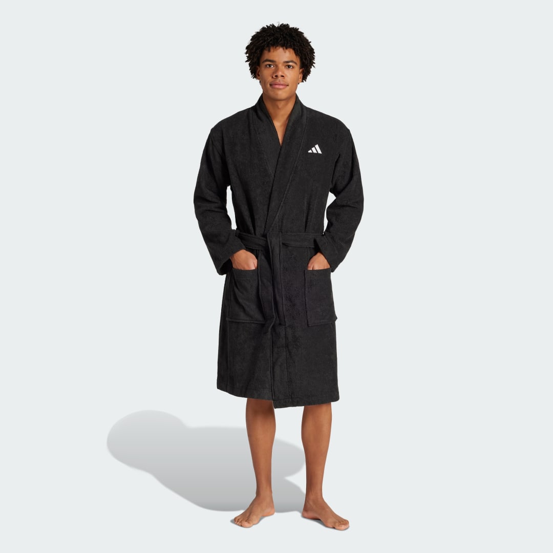 Пижама adidas Performance Black Bathrobe Черно | JG5823, 0