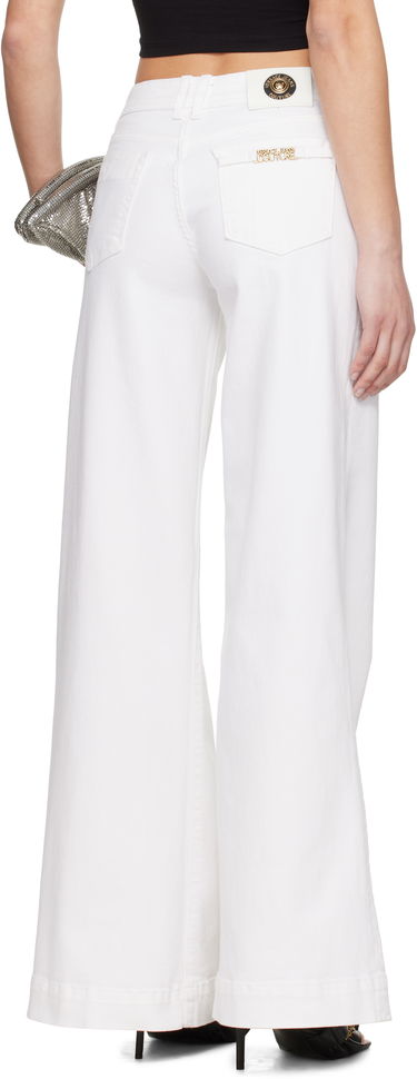 Дънки Versace Versace Jeans Couture Flared Jeans Бяло | E78HAB561_ECEWR1, 2