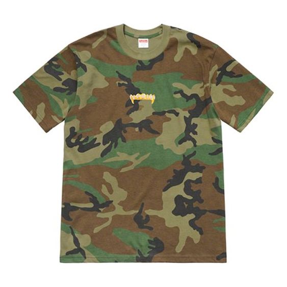 Тениска Supreme Camouflage T-Shirt With Print Зелено | SUP-SS19-271