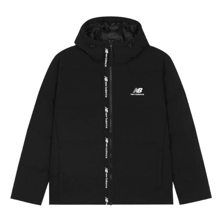 Парка New Balance Logo Print Down Jacket Черно | AMJ23343-BK