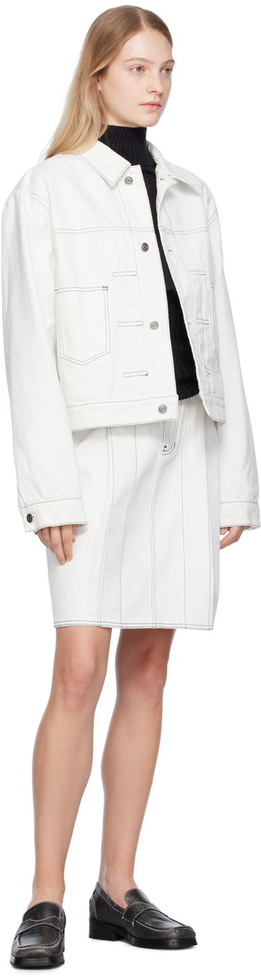 Яке We11done We11done Tucked Denim Jacket Бяло | WD-DJ3-23-338-M-IC, 3