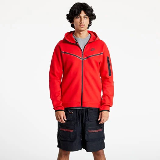 Суитчър Nike Tech Fleece Full-Zip Hoodie Червено | CU4489-687, 0