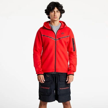 Суитчър Nike Tech Fleece Full-Zip Hoodie Червено | CU4489-687, 0