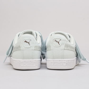 Кецове и обувки Puma Basket Heart Canvas Wn's blue flower - white - silver Синьо | 366495 03, 3