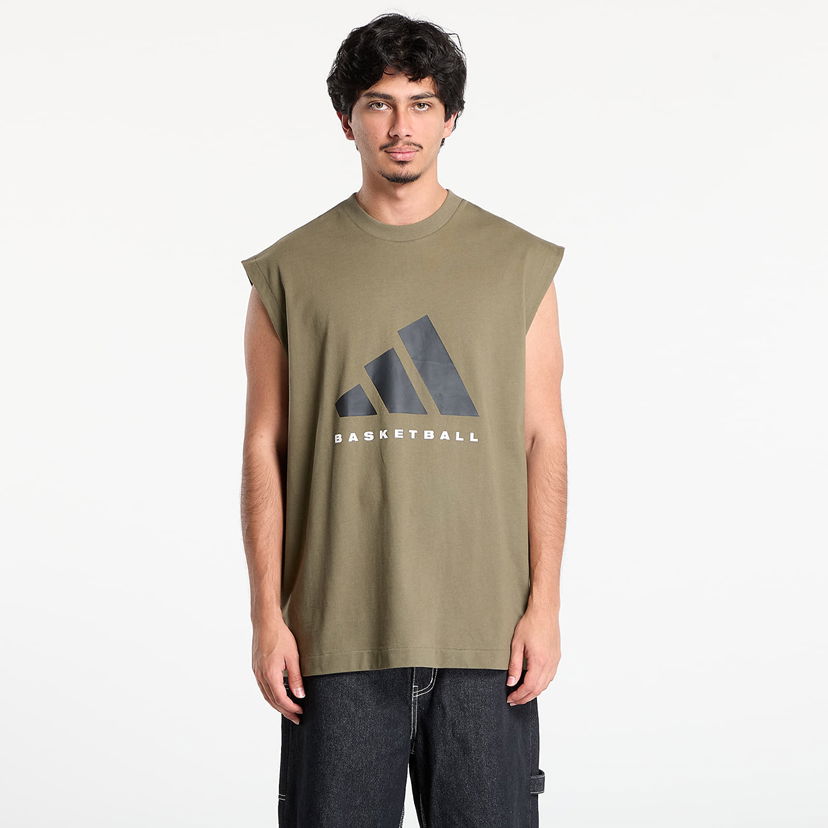 Потник adidas Performance Basketball Sleeveless T-Shirt Зелено | JX5589