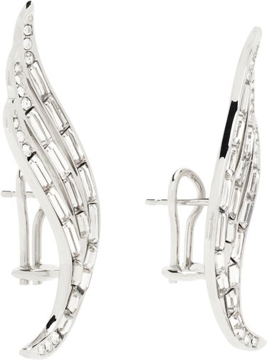 Обеци Jil Sander Jil Sander Crystal Wing Earrings Металик | J12VG0299_P5050, 1