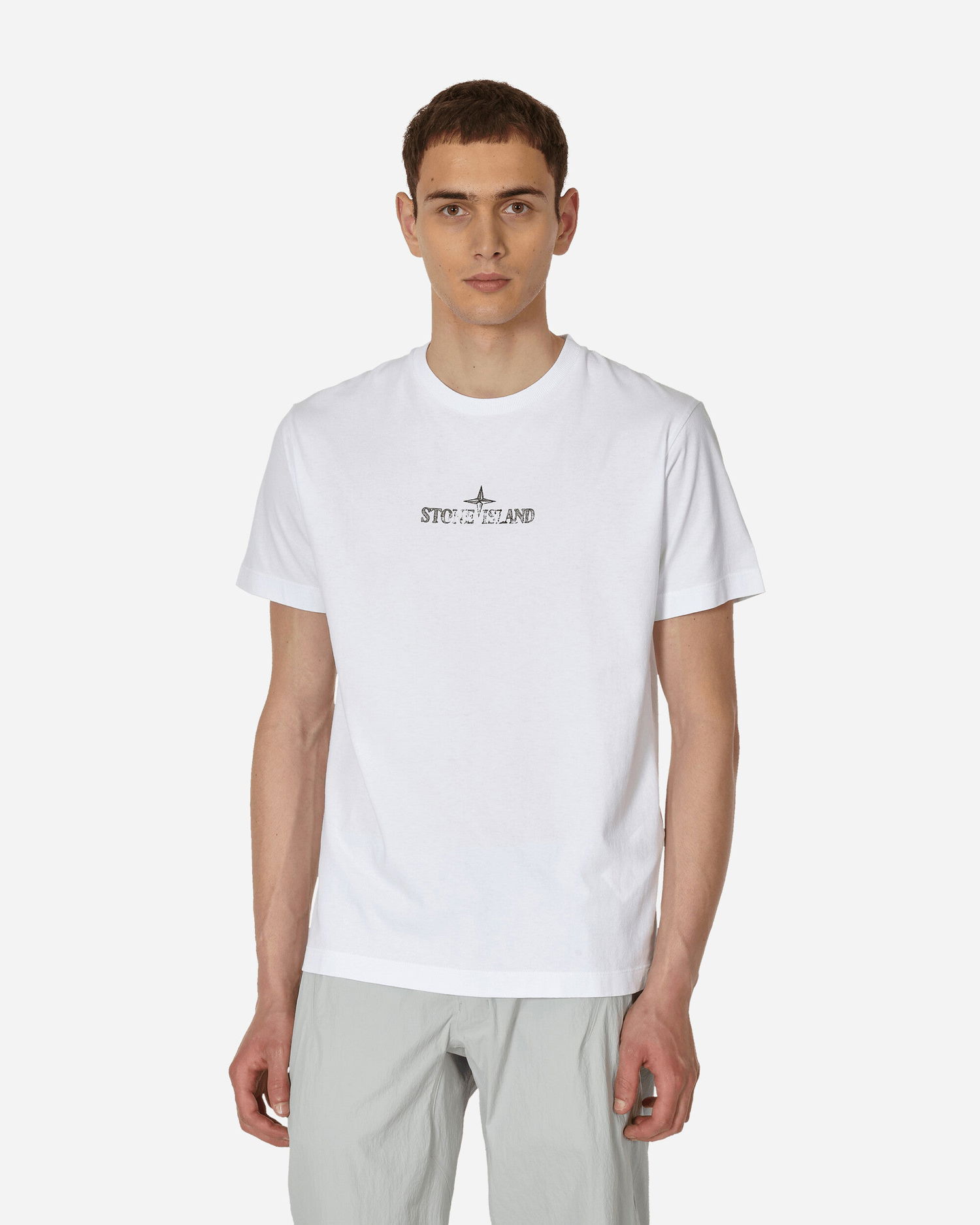 Тениска Stone Island Stamp One Print T-Shirt White Бяло | 79152NS81 V0001, 0