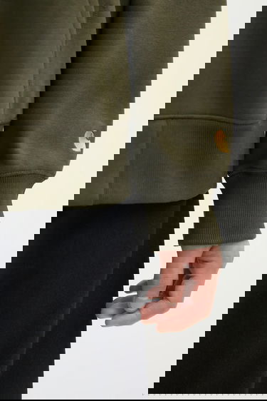 Суитчър Carhartt WIP Plain Hooded Chase Full-Zip Sweatshirt Зелено | I033664.3CBXX, 3