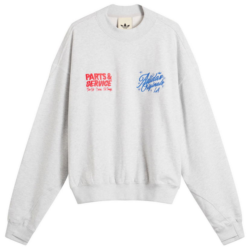 Суитчър adidas Originals OG LA Crew Sweat Сиво | JX3805