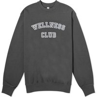 Пуловер Sporty & Rich Wellness Club Flocked Crew Sweat Сиво | CRAW237FB, 1