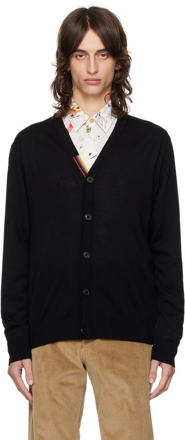 Пуловер Paul Smith Paul Smith Striped Cardigan Черно | M1R-122X-L02094-79, 0