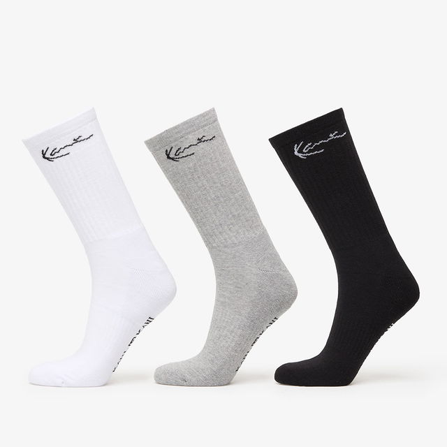 Signature Socks 3-Pack Black/ Grey/ White