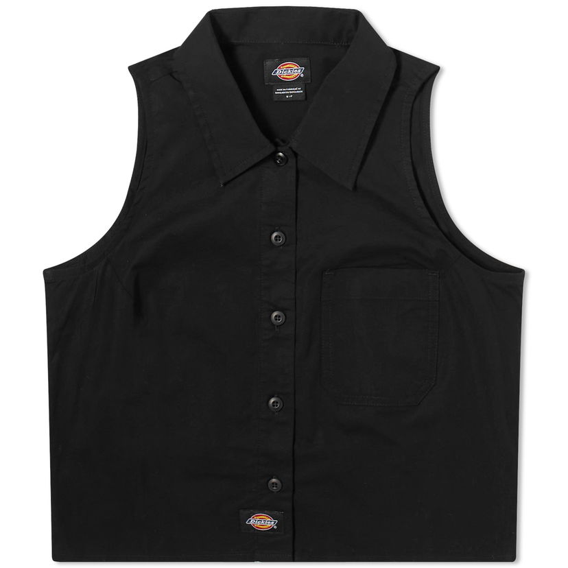 Риза Dickies Sleeveless Work Shirt Черно | DK0A4YSVBLK1