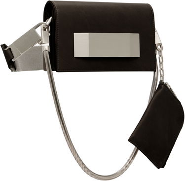 Чанта през рамо Rick Owens Rick Owens Concordians Mini Griffin Bag Сиво | RA02E0741 LCAWEH, 4