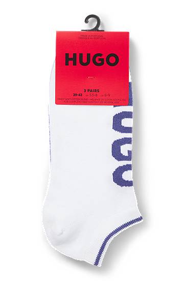 Чорапи BOSS Three-Pack of Ankle Socks with Logo Лилаво | 50544506, 1