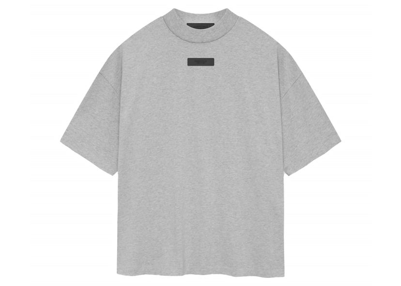 Тениска Fear of God Core Collection Crewneck T-Shirt Light Heather Grey Сиво | 125SP244196F