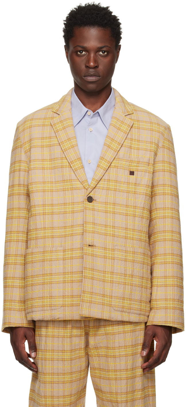 Палта Acne Studios Check Blazer Оранжево
 | C90116-, 0