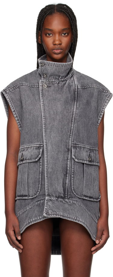 Жилетка JW Anderson JW Anderson Oversized Sleeveless High Neck Vest Сиво | DJ0037-PG1745, 0