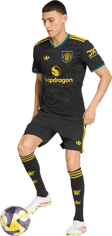 Къси панталони adidas Originals Manchester United 3rd Shorts 2025/26 Черно | ji7420, 5