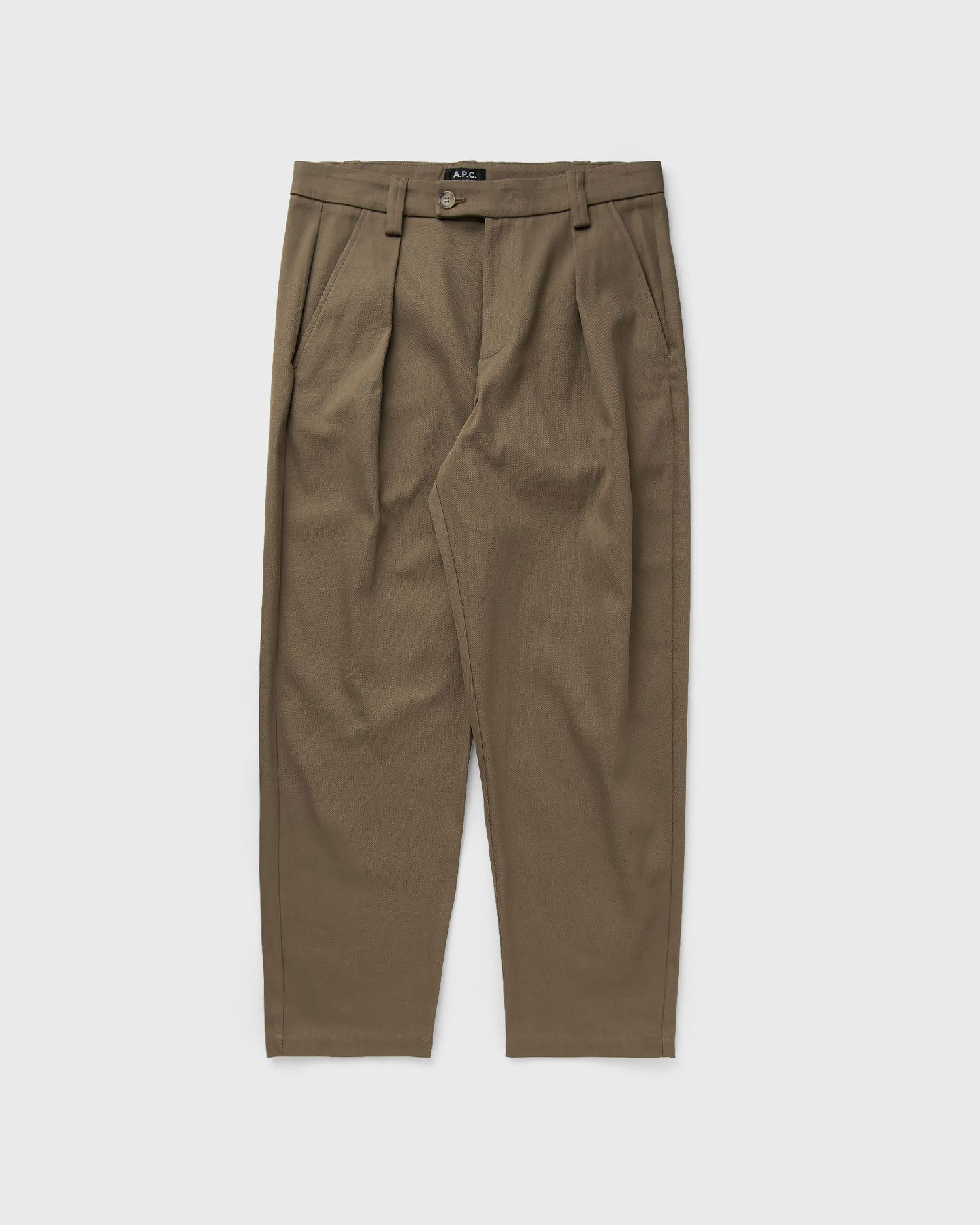 Панталони A.P.C. A.P.C. Renato Pleated Cropped Trousers Кафяво | COFCO-H08428-BAG, 0