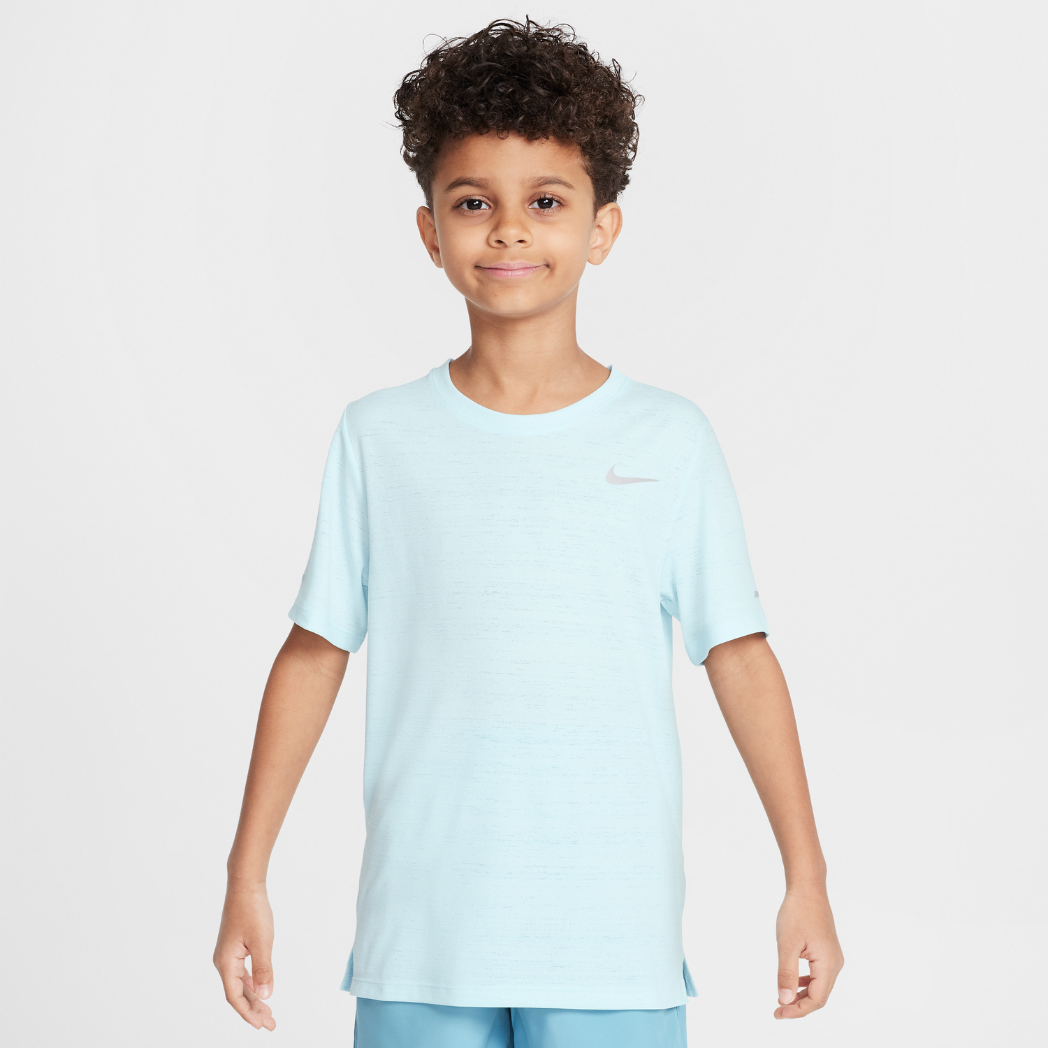 Тениска Nike Dri-FIT Miler Older Kids' Short-Sleeve Running Top Тюркоазено | DD3055-474, 0