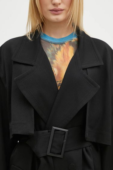 Тренчкот JW Anderson JW Anderson Oversize Trench Coat Черно | CO0310.PG0011.999, 3
