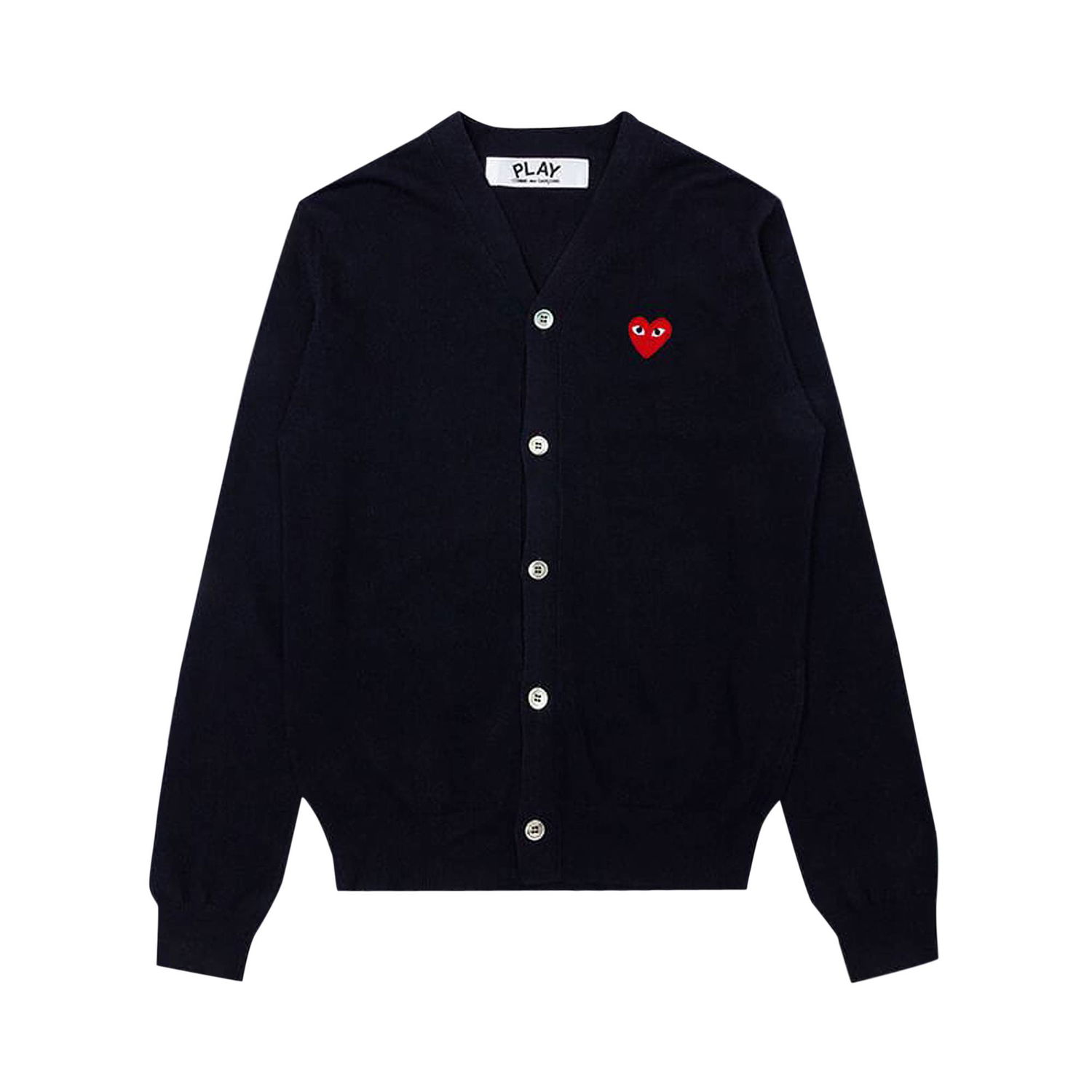 Пуловер Comme des Garçons PLAY Knit Cardigan Red Heart Тъмно синьо | AZ N008 051 2, 1