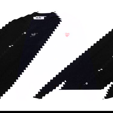 Пуловер Comme des Garçons PLAY Knit Cardigan Red Heart Тъмно синьо | AZ N008 051 2, 1