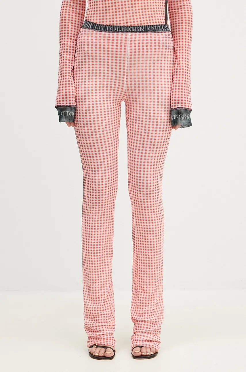 Клинове Ottolinger Ottolinger Mesh High Waist Pants Розово | 1010801821, 0