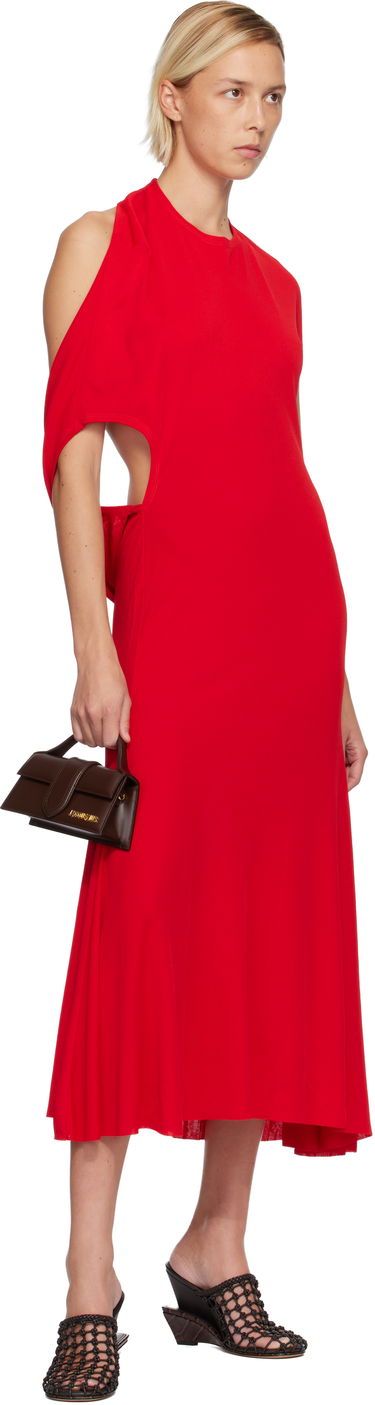 Дамска чанта Jacquemus 'The Bambino' Leather Flap Top-Handle Bag Кафяво | 23EBAW00006BC01A01, 3