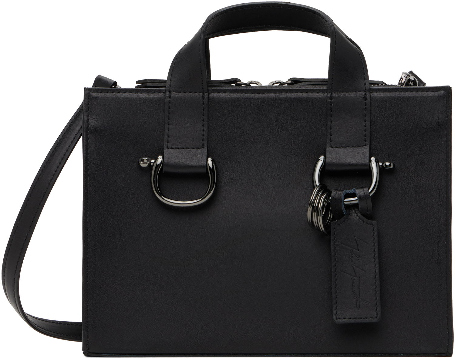Голяма пазарска чанта Yohji Yamamoto YOHJI YAMAMOTO Mini Tote Bag Черно | DA-I82-786, 0
