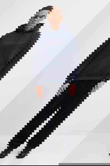 Суитчър Carhartt WIP WIP Hooded Sweatshirt with Embroidered Logo Тъмно синьо | I030547.38CXX, 4