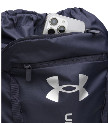 Спортна торба Under Armour Hustle Drawstring Sackpack with Storm Technology Тъмно синьо | 6000519-410, 2