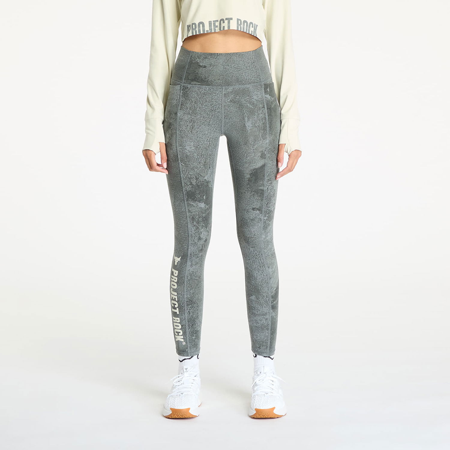 Клинове Under Armour Project Rock LG Ankle Legging Pant Clay Green/ Silt Зелено | 1387766-709, 0