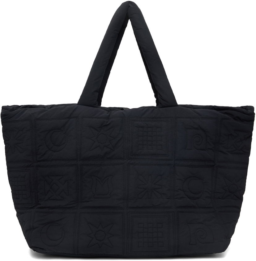 Облекло Nanushka Black Symbol Tote Черно | NU24FWBT12451