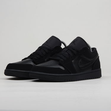 Кецове и обувки Jordan Air Jordan 1 Retro Low "Triple Black" Черно | 553558-025, 1