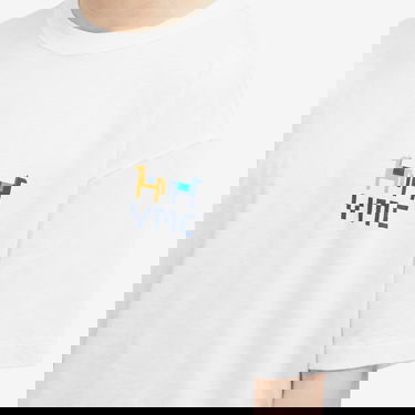 Тениска YMC Triple Quilt Graphic T-Shirt Бяло | P6XAJ-10, 5