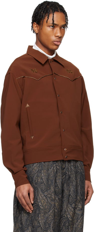 Яке Needles Needles Piping Cowboy Jacket Зелено | QV217, 4