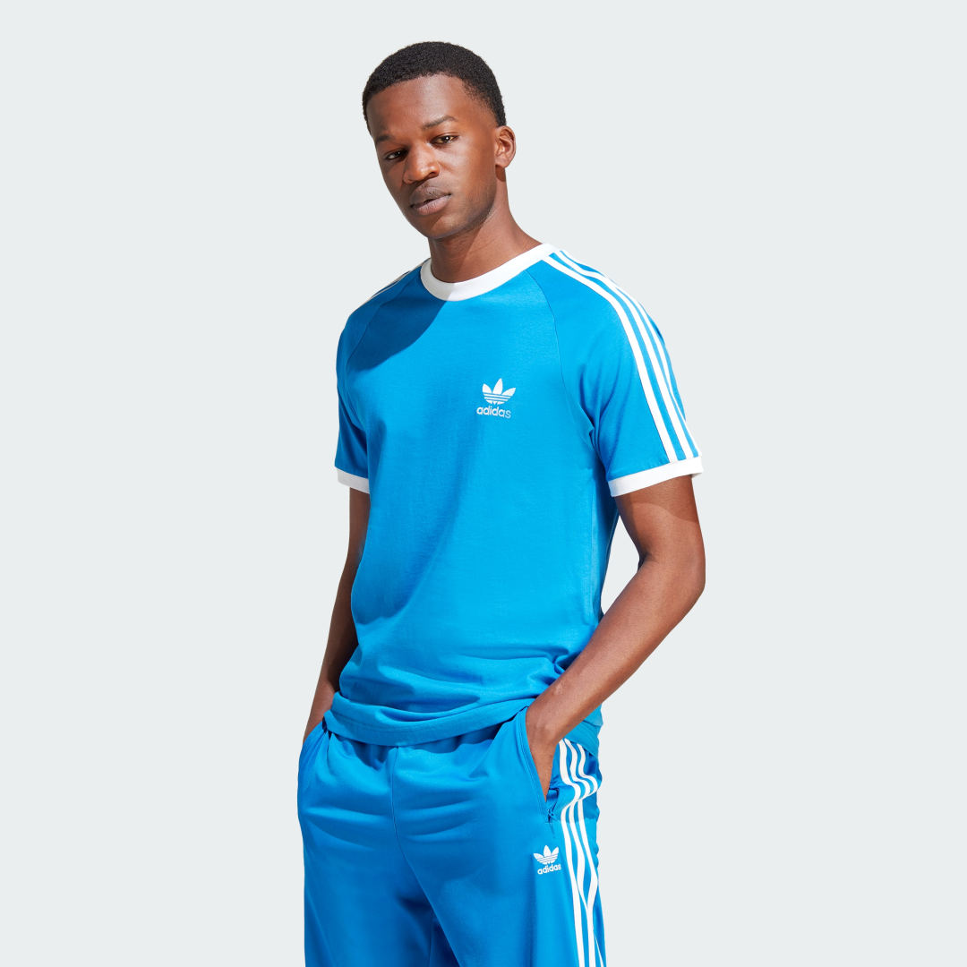 Тениска adidas Originals Adicolor Classics 3-Stripes Tee Синьо | IN7745, 1