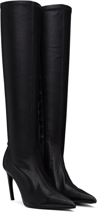 Чорапи FERRAGAMO Ferragamo High Nappa Stretch Boots Черно | 778269, 3