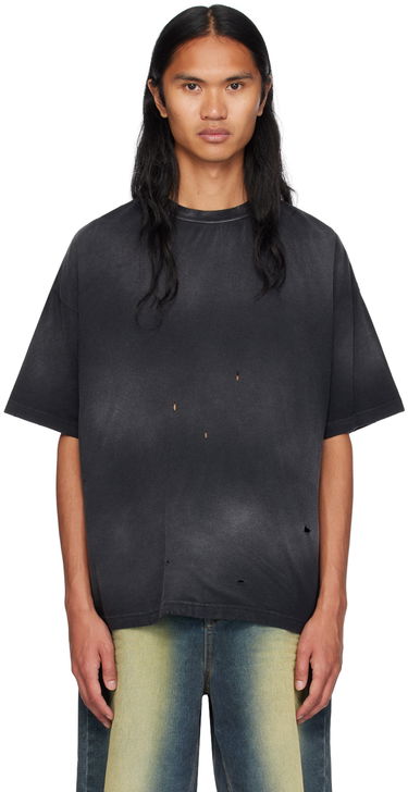 Тениска We11done Distressed T-Shirt Черно | WD-TT2-24-742-U-BK, 0