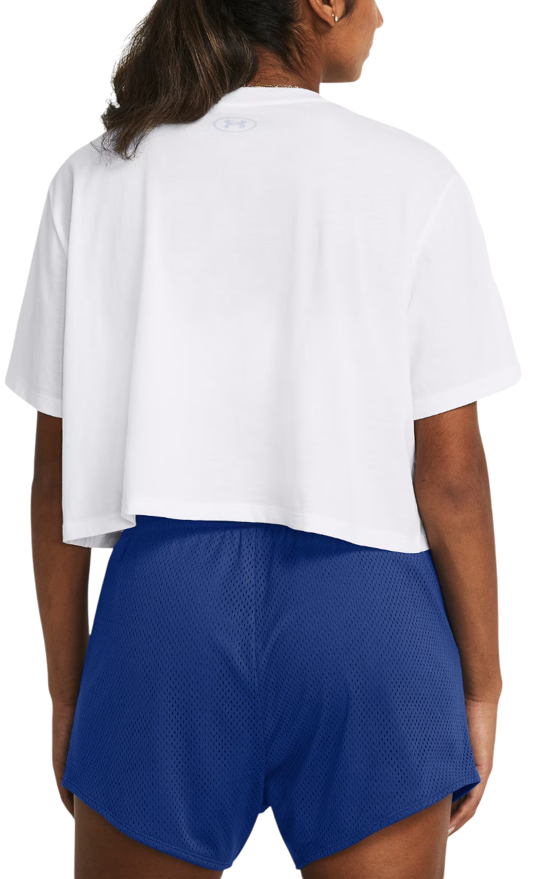 Съкратен топ Under Armour Crop T-Shirt Бяло | 1386846-100, 1