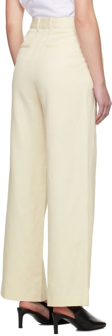 Панталони Loulou de Saison Loulou de Saison Idai Wide-Leg Trousers Жълто | IDAI, 2
