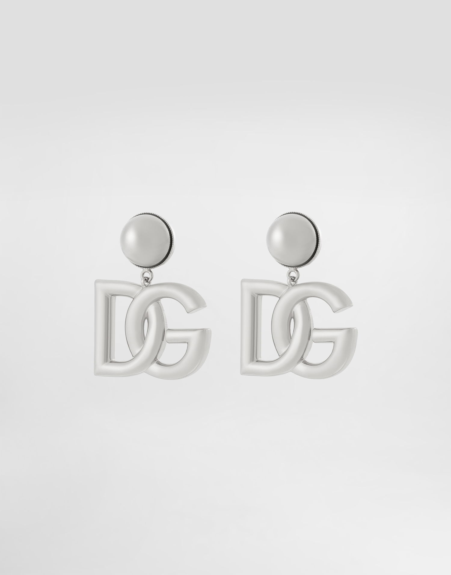 Обеци Dolce & Gabbana Metal DG Logo Earrings Металик | WEN6P2W111187655, 1