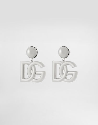 Обеци Dolce & Gabbana Metal DG Logo Earrings Металик | WEN6P2W111187655, 1