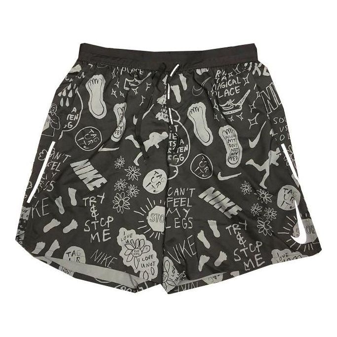 Къси панталони Nike Full Print Pattern Running Shorts Черно | AT7808-010, 0