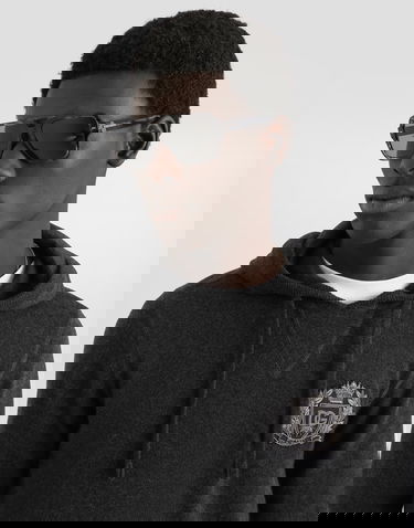 Суитчър Dolce & Gabbana Smooth Cashmere Hoodie with Embroidered Milano Crest Черно | GXX20ZJBWIRN1254, 3