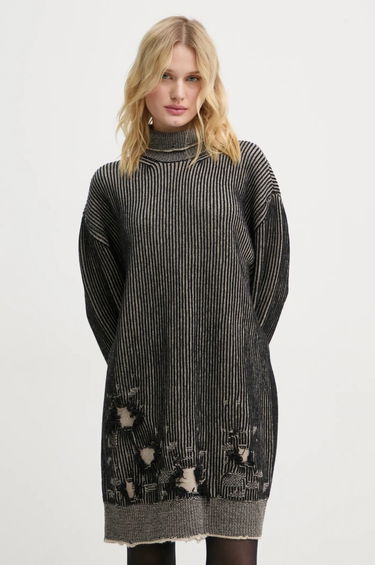 Пуловер Maison Margiela Oversize Mini Wool Dress Черно | S62DA0031.M13076, 0